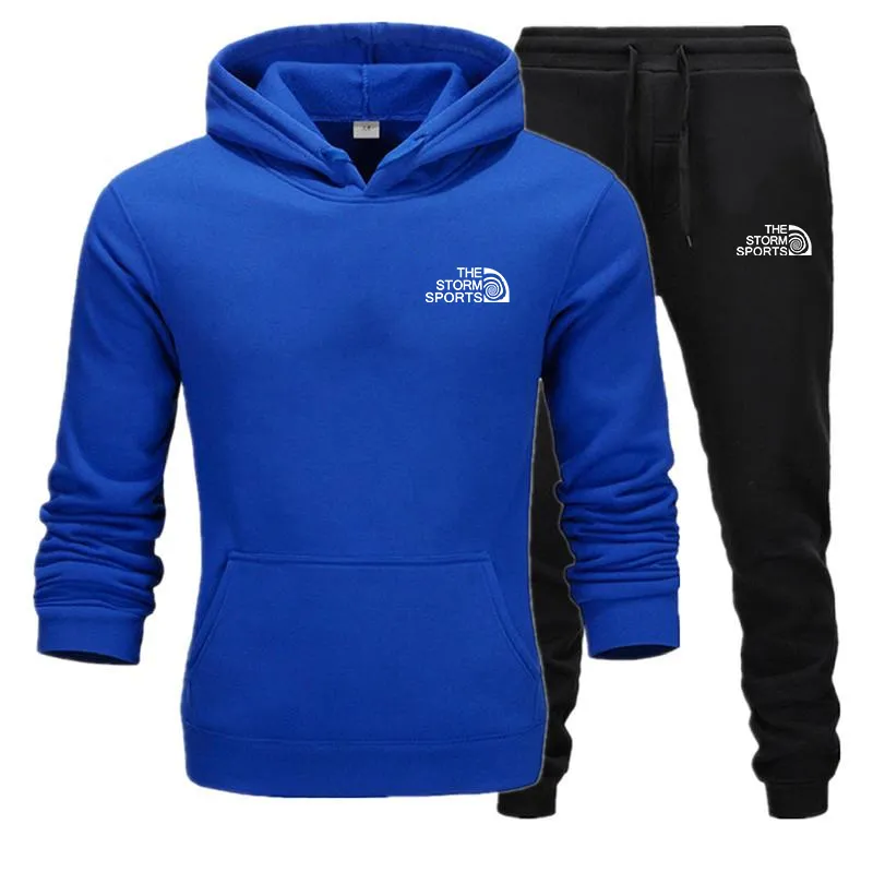 Chándales de marca para hombre, conjunto de dos piezas, chaqueta con cremallera para hombre, pantalones de chándal, chándal, chá