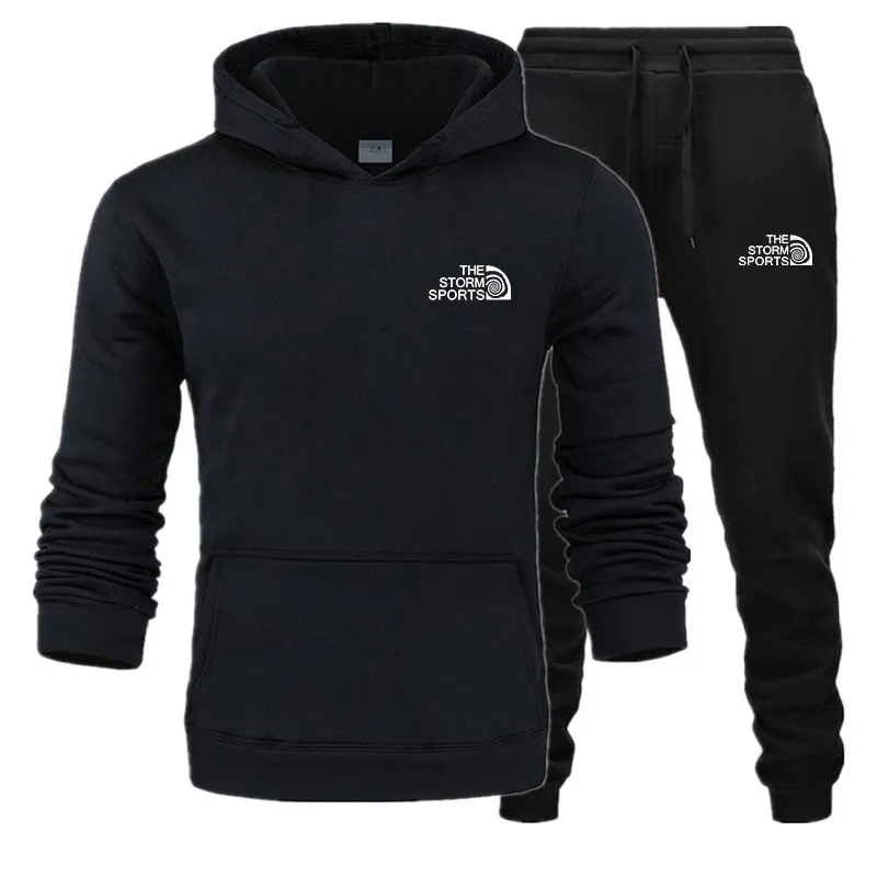 Chándales de marca para hombre, conjunto de dos piezas, chaqueta con cremallera para hombre, pantalones de chándal, chándal, chá