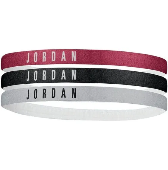 Cintas Pelo Jordan Red Black Grey 3pk
