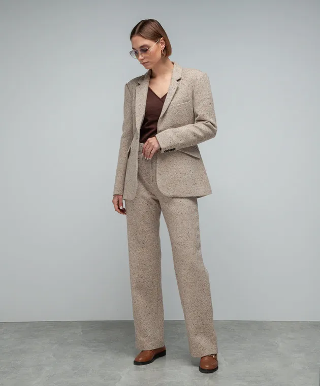 CO Brown pants made of wool