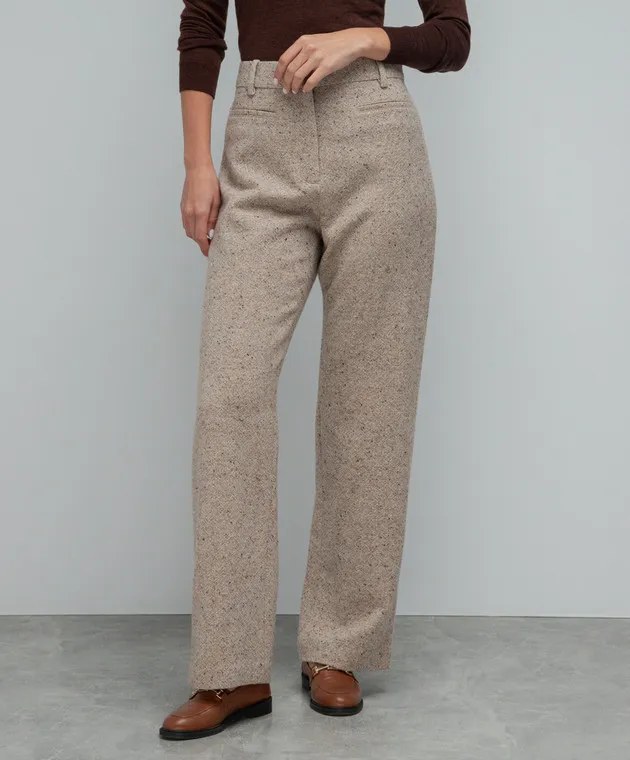 CO Brown pants made of wool