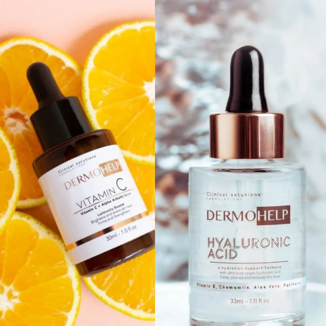 COMBO CIDO HIALURóNICO + VITAMINA C   DERMOHELP