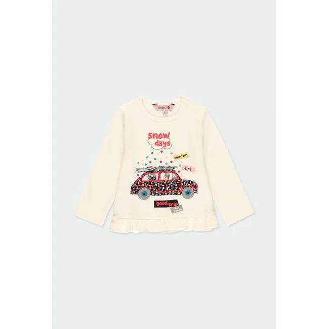 Conjunto 2 piezas camisa  “snow days” y leggings bebe y niña BOBOLI