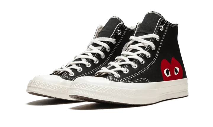 CONVERSE CHUCK TAYLOR ALLSTAR 70S HI COMME DES GARçONS PLAY BLACK