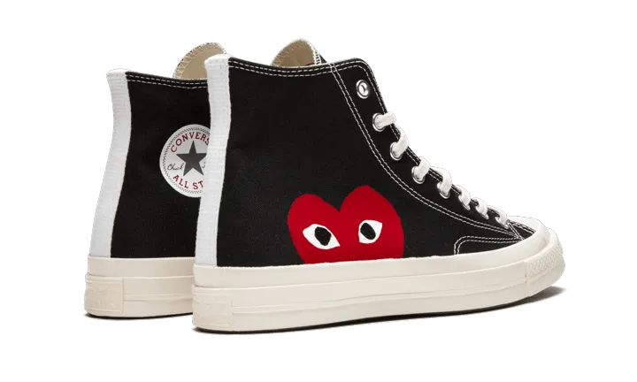 CONVERSE CHUCK TAYLOR ALLSTAR 70S HI COMME DES GARçONS PLAY BLACK