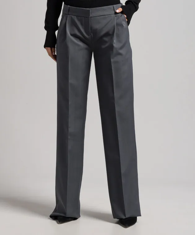 Coperni Gray pants in a pattern