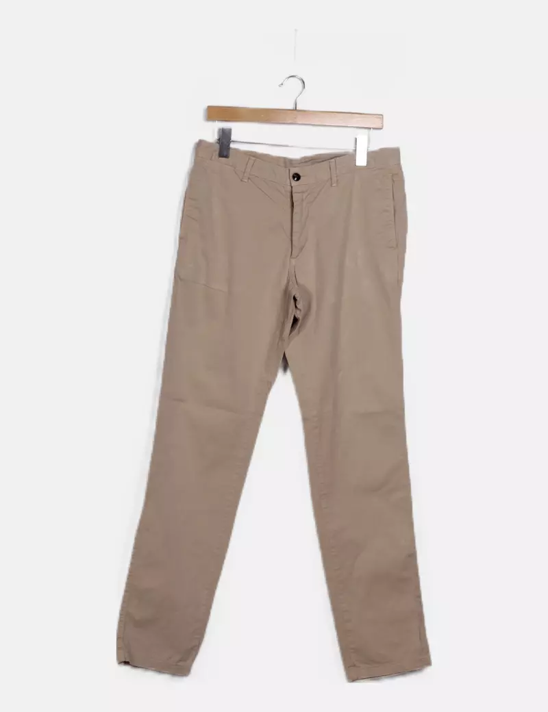 Cortefiel Pantalón beige básico