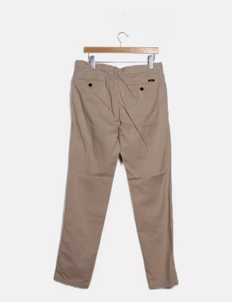 Cortefiel Pantalón beige básico