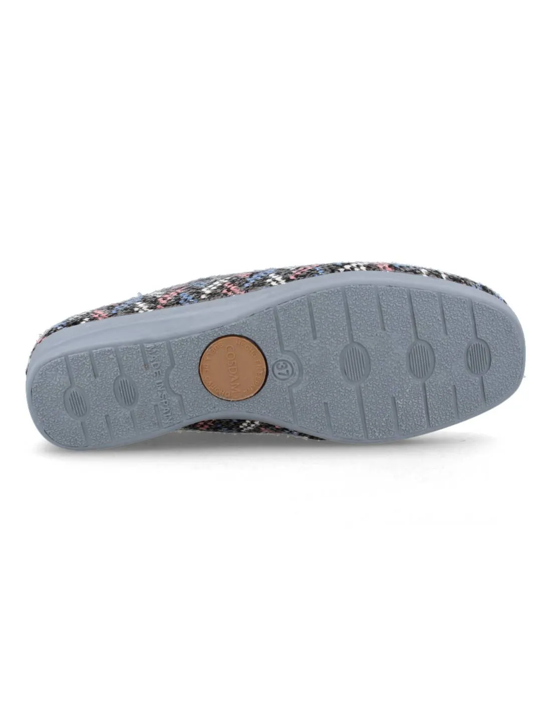 COSDAM  ZAPATILLA CASA CERRADA ESPIGA GRIS