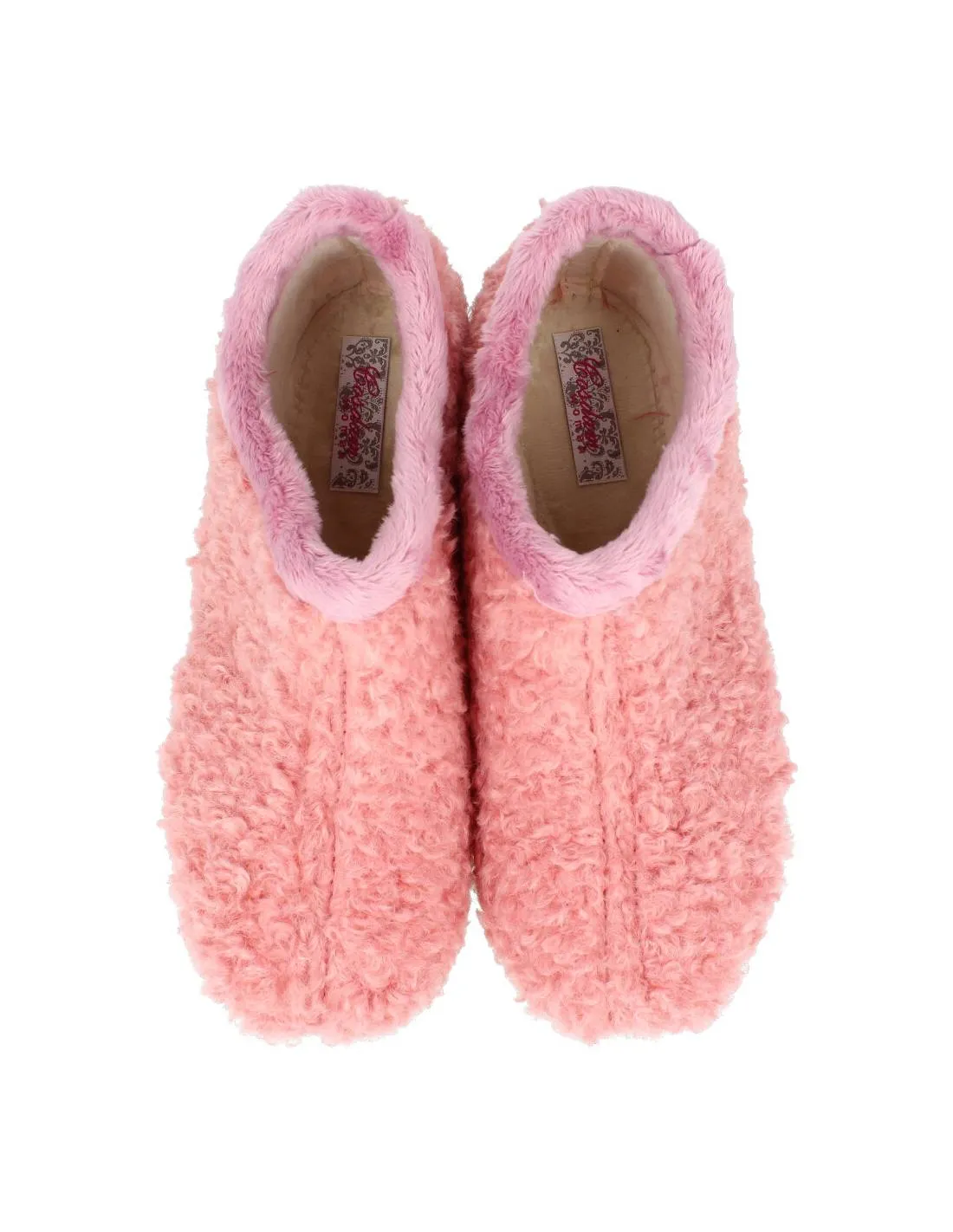 COSDAM  ZAPATILLA CASA CERRADA RIZO ROSA