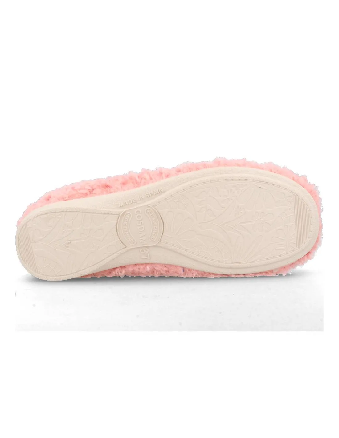 COSDAM  ZAPATILLA CASA CERRADA RIZO ROSA