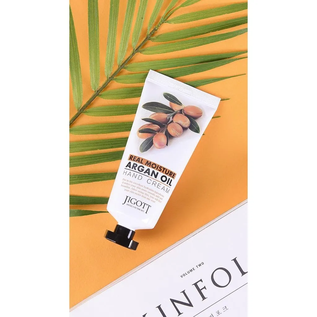 Crema de manos Jigott Real Moisture Argan Oil Hand Cream