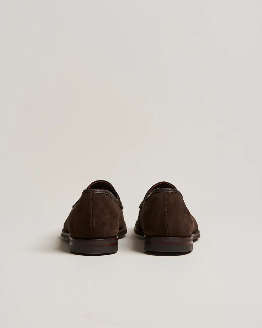 Crockett & Jones Harvard City Sole Dark Brown Suede