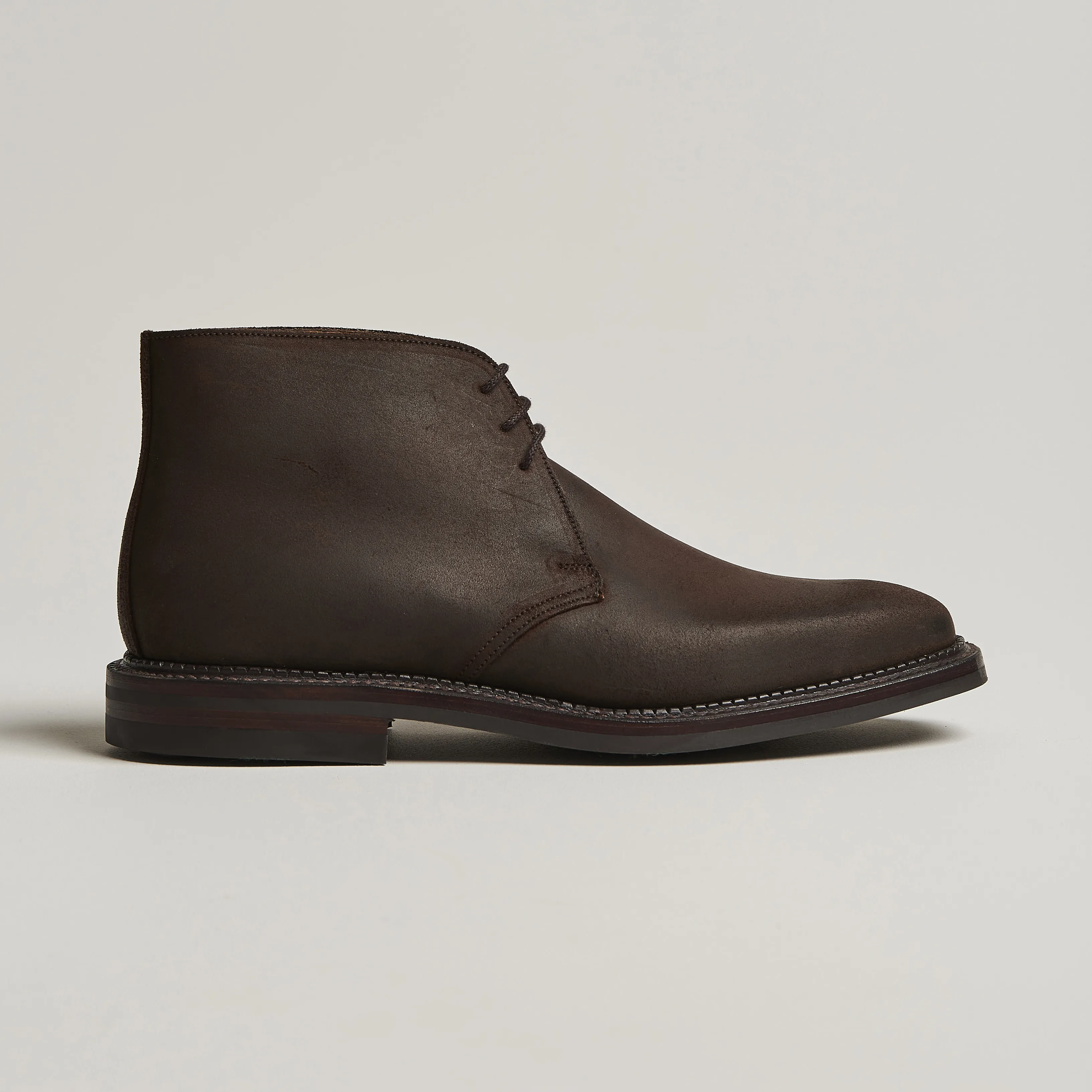 CROCKETT & JONES MOLTON CHUKKA DK BROWN ROUGHOUT SUEDE