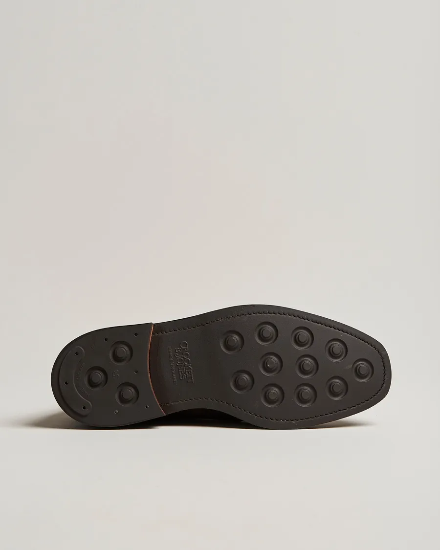 CROCKETT & JONES MOLTON CHUKKA DK BROWN ROUGHOUT SUEDE