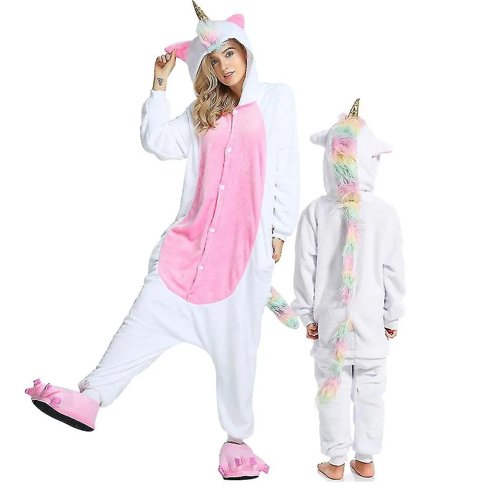 Cuerno de Oro Pegaso Disfraz Unicornio Pijama Onesie Kigurumi Mono