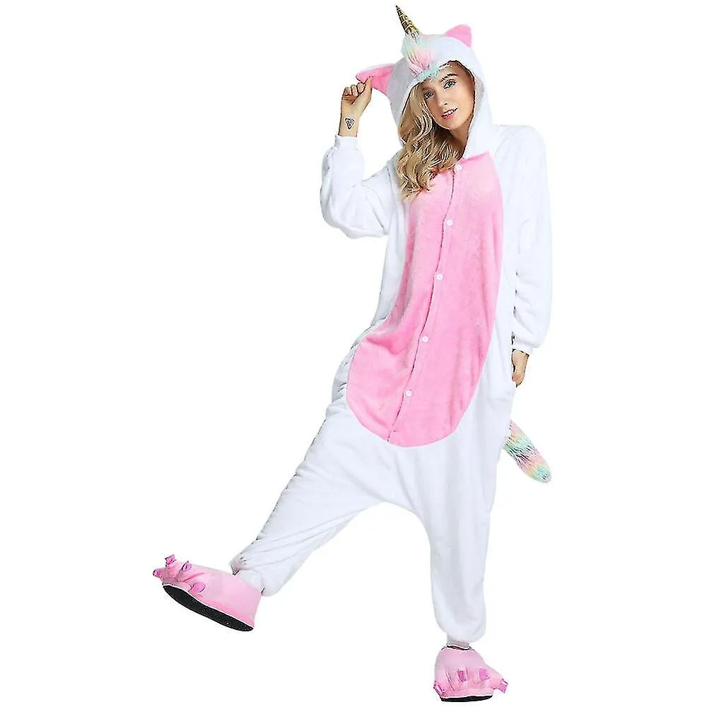 Cuerno de Oro Pegaso Disfraz Unicornio Pijama Onesie Kigurumi Mono