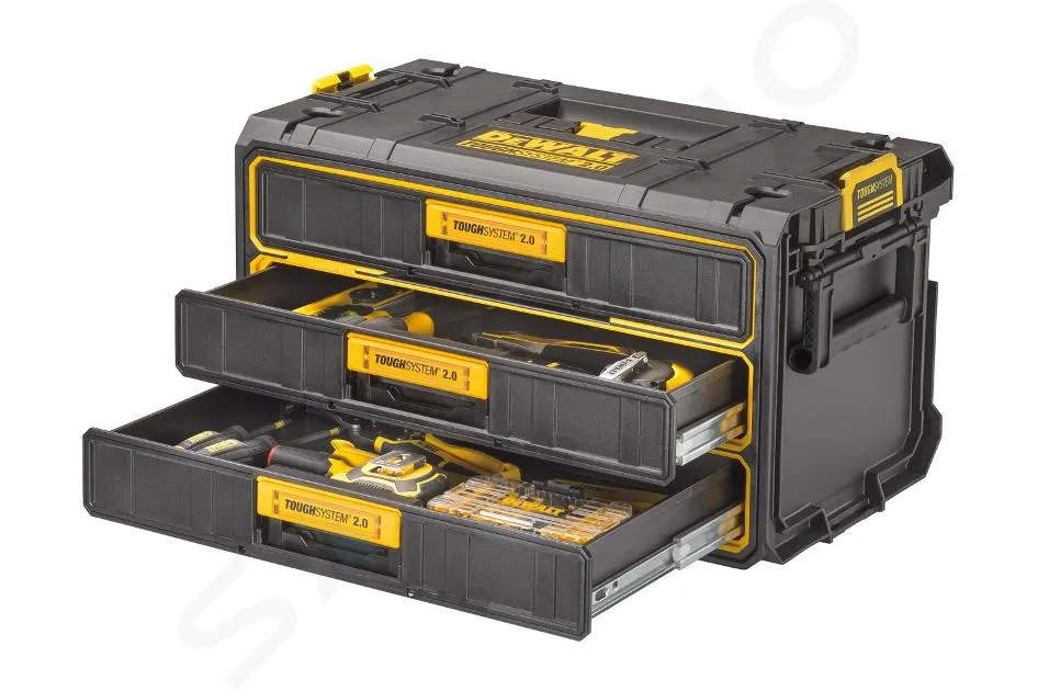 DEWALT ACCESORIOS  MALETíN DE HERRAMIENTAS TOUGH SYSTEM 2.0, 3 CAJONES DWST083301