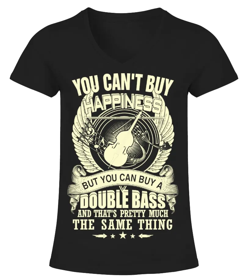 Double Bass Camiseta cuello pico Mujer