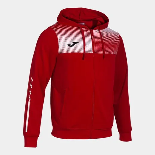 ECO SUPERNOVA ZIPUP HOODIE RED WHITE