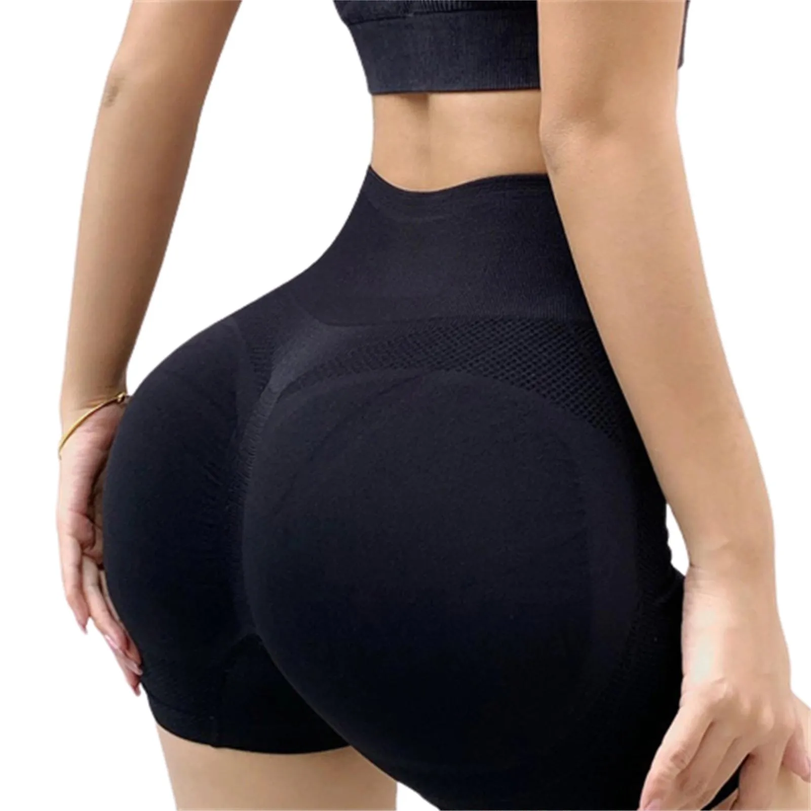 Entrenamiento Pantalones cortos de yoga mujeres Casual Yoga Running Shorts Elastic Fitness Slim Shorts