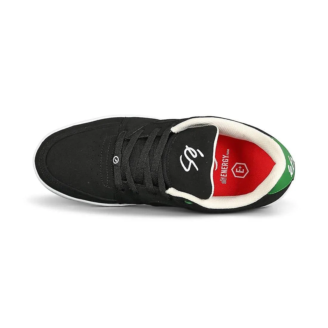 ES ACCEL SLIM SKATE SHOES  NEGRO/BLANCO/VERDE