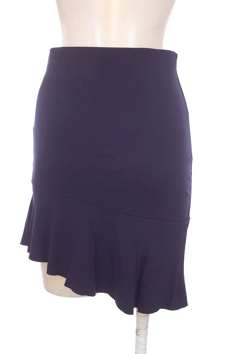 FALDA COLOR AZUL  ZARA
