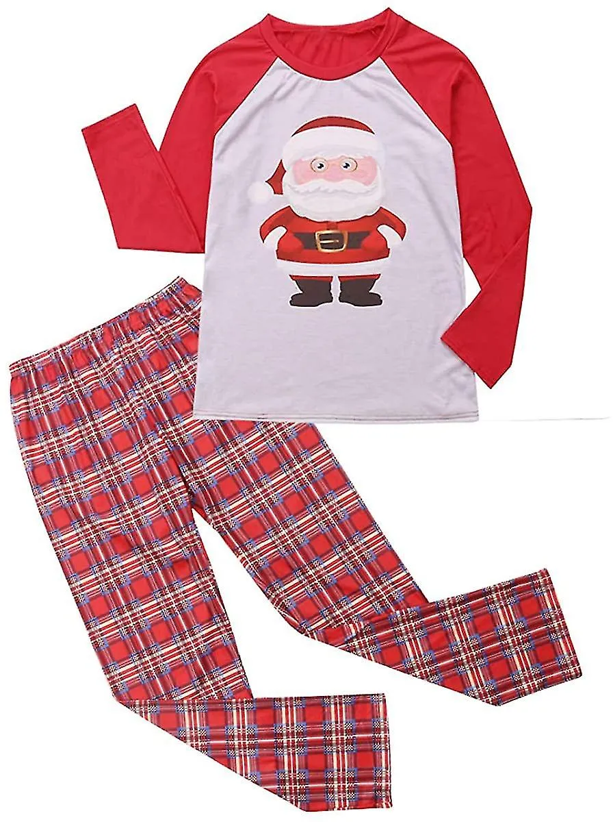 FAMILY CHRISTMAS PAJAMAS SET TODDLER BABY BOYS GIRLS XMAS HOMEWEAR PARENTCHILD SANTA CLAUS PRINTED SLEEPWEAR