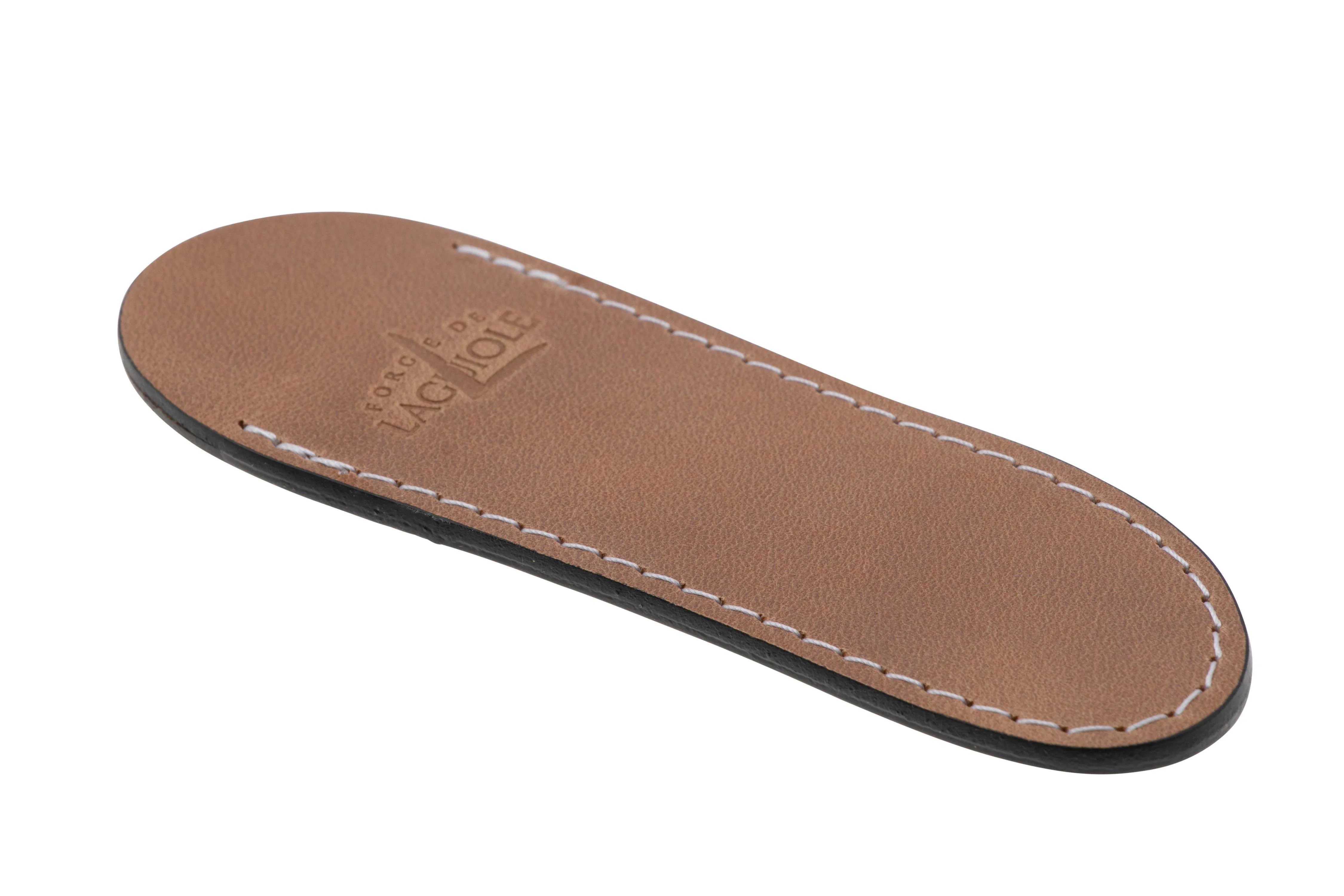Forge de Laguiole LAF1F Natural, funda de cuero para navajas de 9 cm