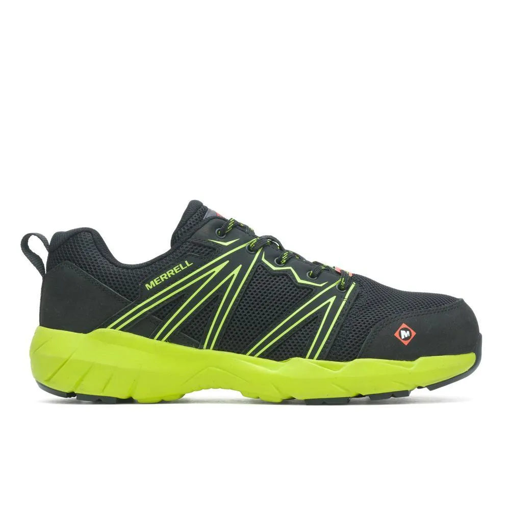 FULLBENCH SUPERLITE MEN'S ALLOYTOE WORK SHOES BLACK/LIME