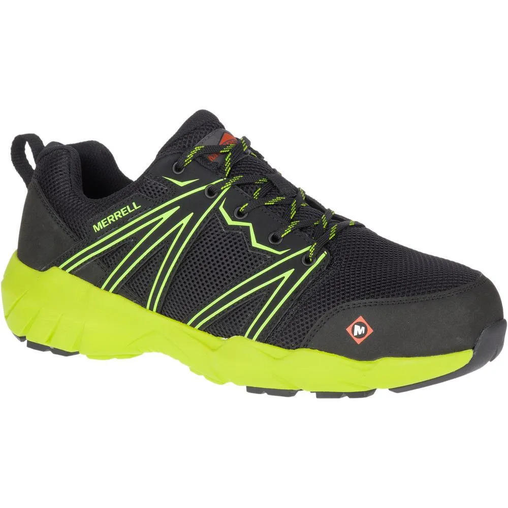 FULLBENCH SUPERLITE MEN'S ALLOYTOE WORK SHOES BLACK/LIME