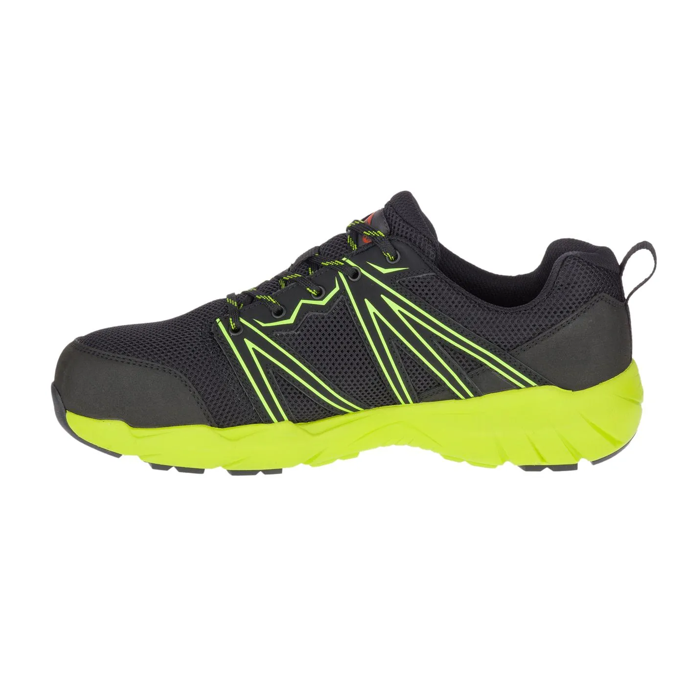 FULLBENCH SUPERLITE MEN'S ALLOYTOE WORK SHOES BLACK/LIME