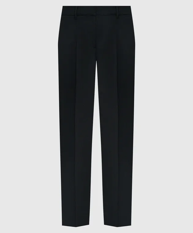 Gabriela Hearst Molly black pants with slits