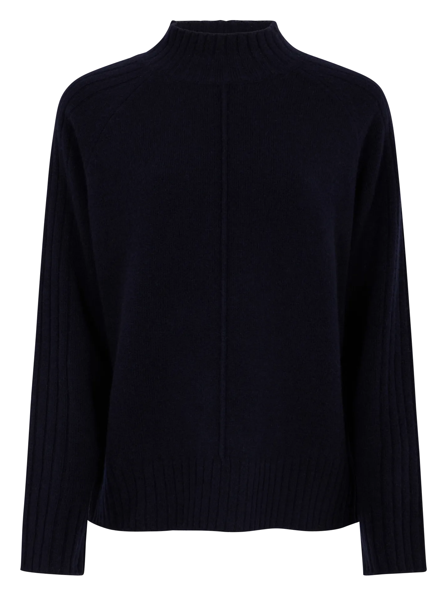 GERARD DAREL JAINA  JERSEY DE CUELLO ALTO DE LANA Y CACHEMIRA MEZCLADOS EN AZUL