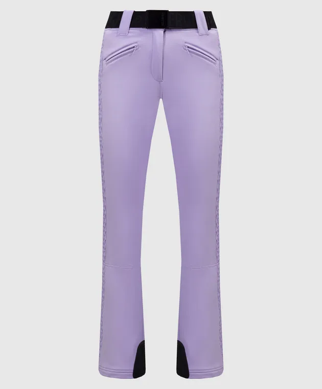 Goldbergh Broore Ski purple ski pants with stripes