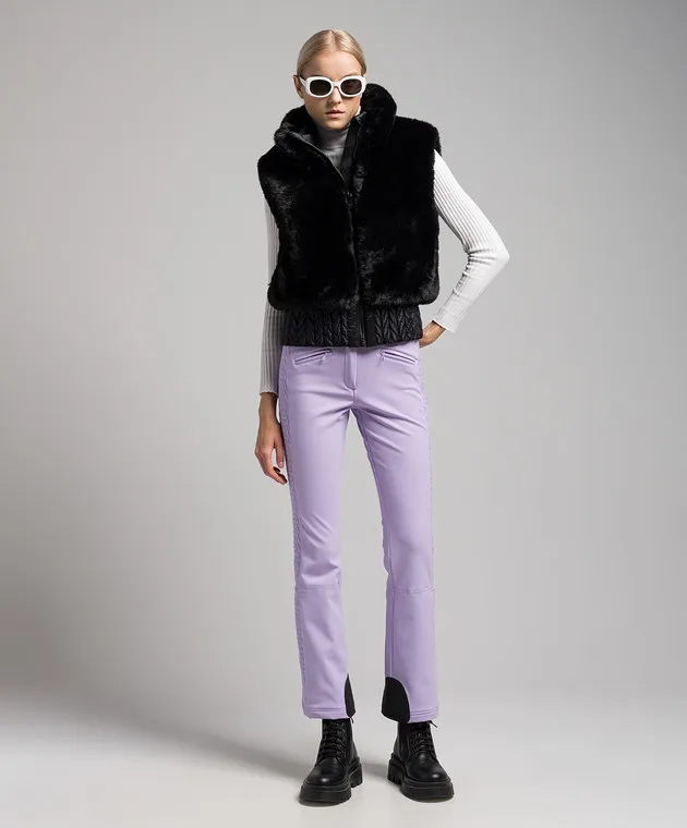 Goldbergh Broore Ski purple ski pants with stripes