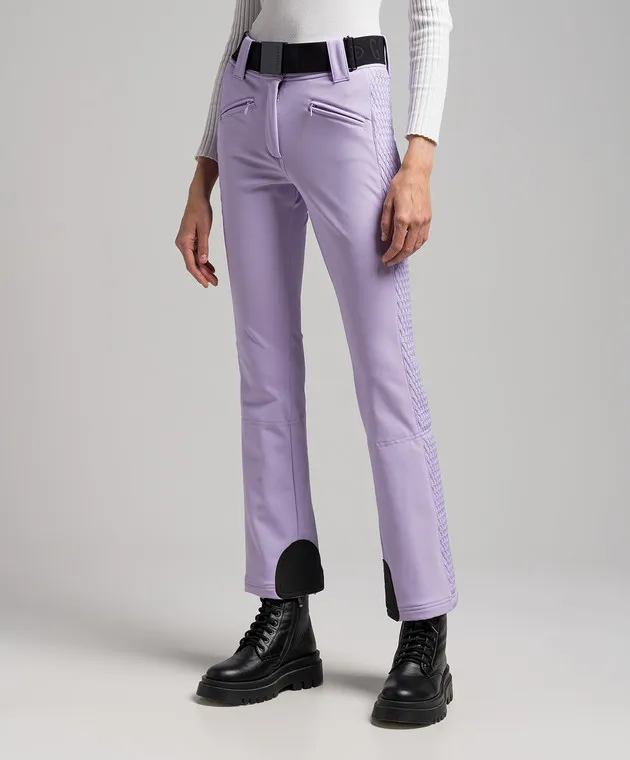 Goldbergh Broore Ski purple ski pants with stripes