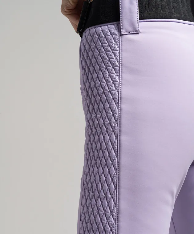 Goldbergh Broore Ski purple ski pants with stripes