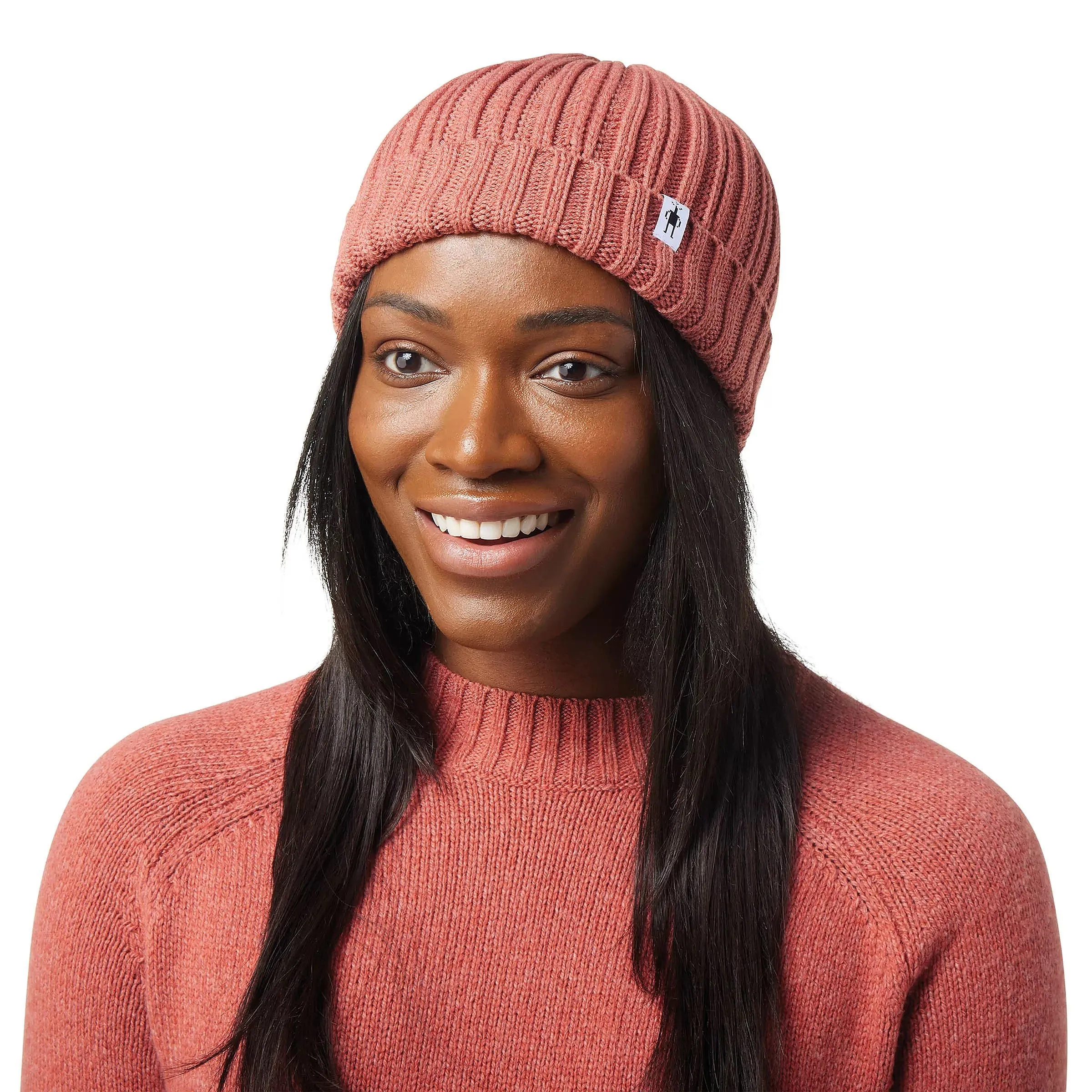 GORRA SMARTWOOL RIB  DUSTY CEDAR HEATHER