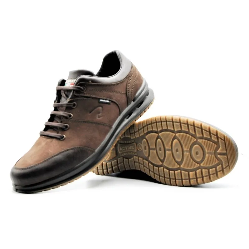 GRISPORT 43063 Marrón y negro. Zapato sport impermeable hombre