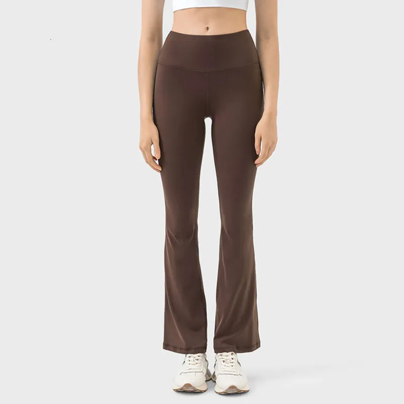 Groove Gym Gym Fitness Pantalones de yoga elástico Leggación de pata de pierna