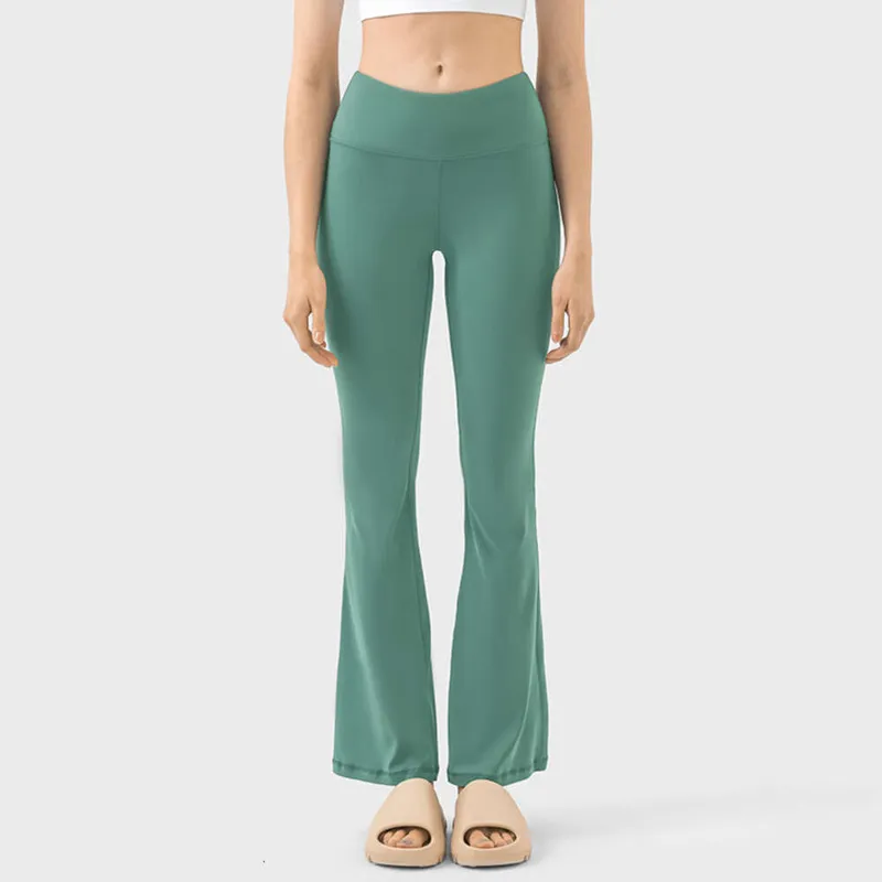 Groove Gym Gym Fitness Pantalones de yoga elástico Leggación de pata de pierna