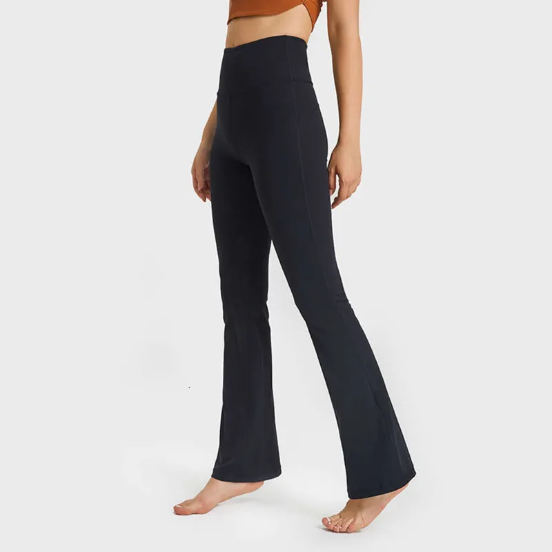 Groove Gym Gym Fitness Pantalones de yoga elástico Leggación de pata de pierna