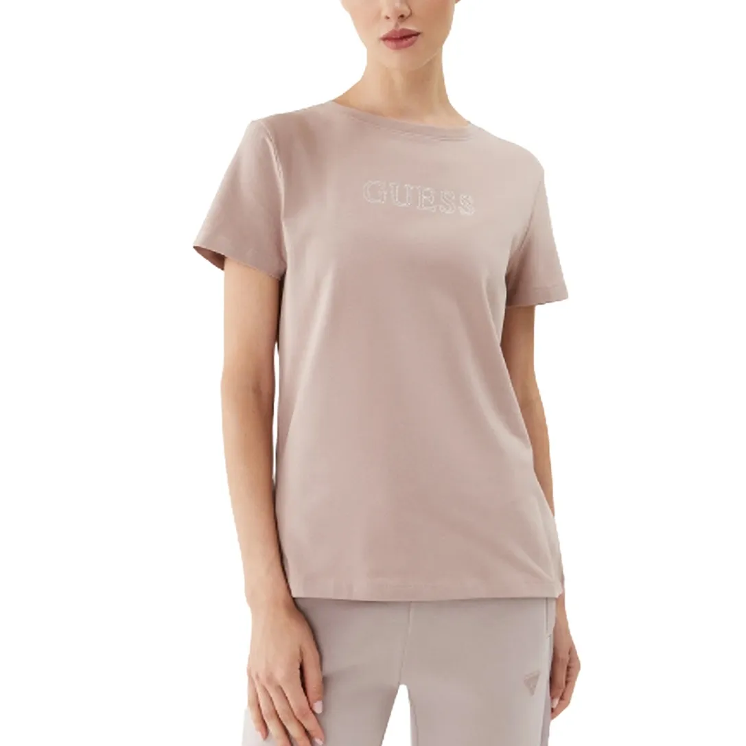 GUESS BRIANA SS TSHIRT "LIGHT BROWN"