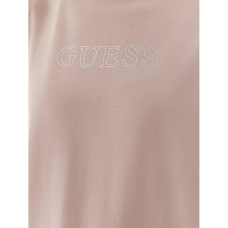 GUESS BRIANA SS TSHIRT "LIGHT BROWN"