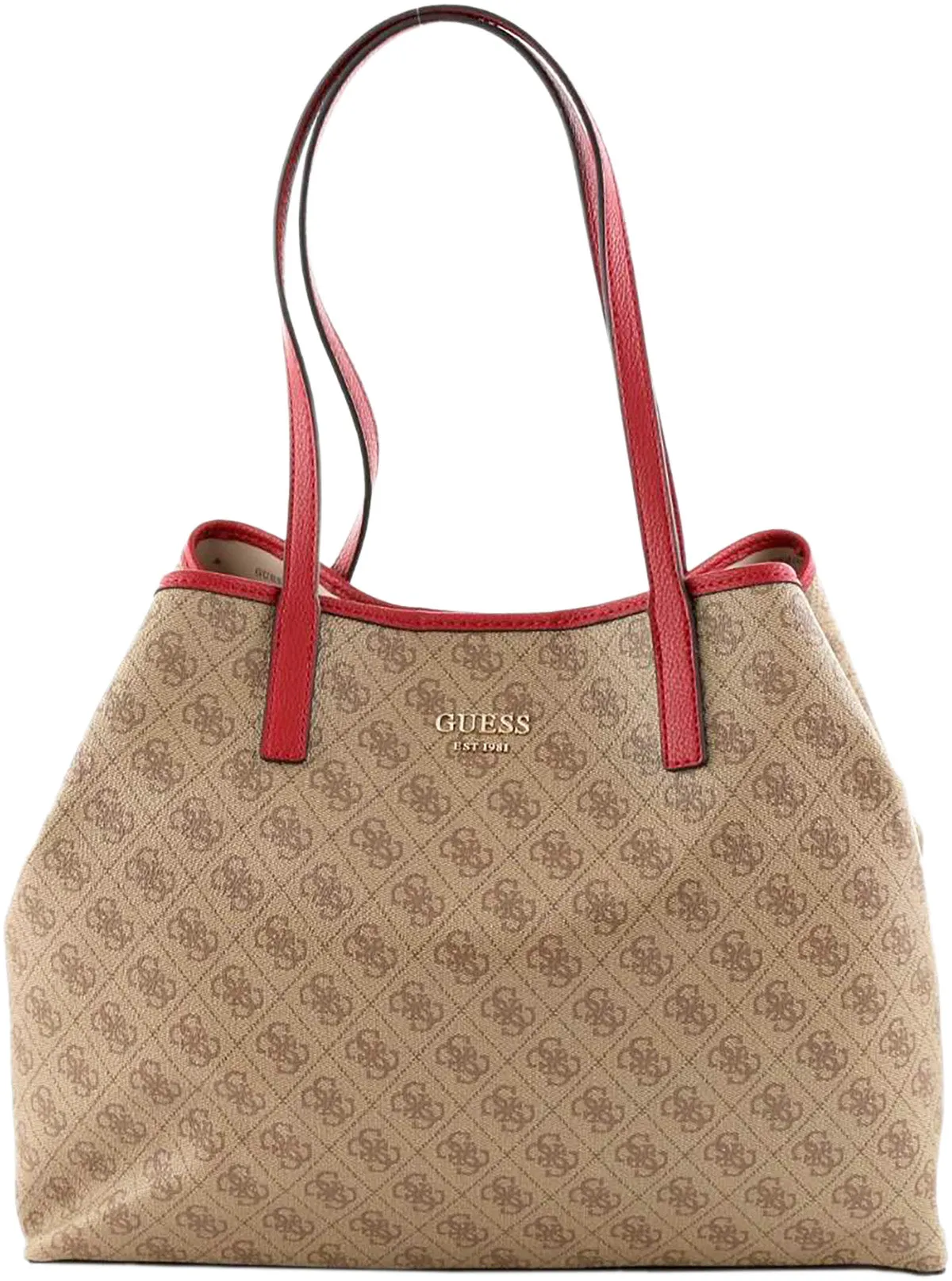 Guess Vikky Bolso de mano sintético con logo 4G para mujer en marrón