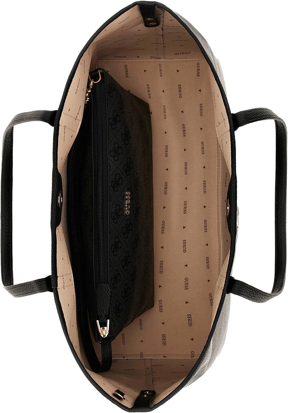 Guess Vikky Bolso de mano sintético con logo 4G para mujer en marrón