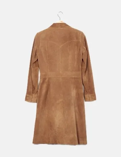 H&M Abrigo de piel camel