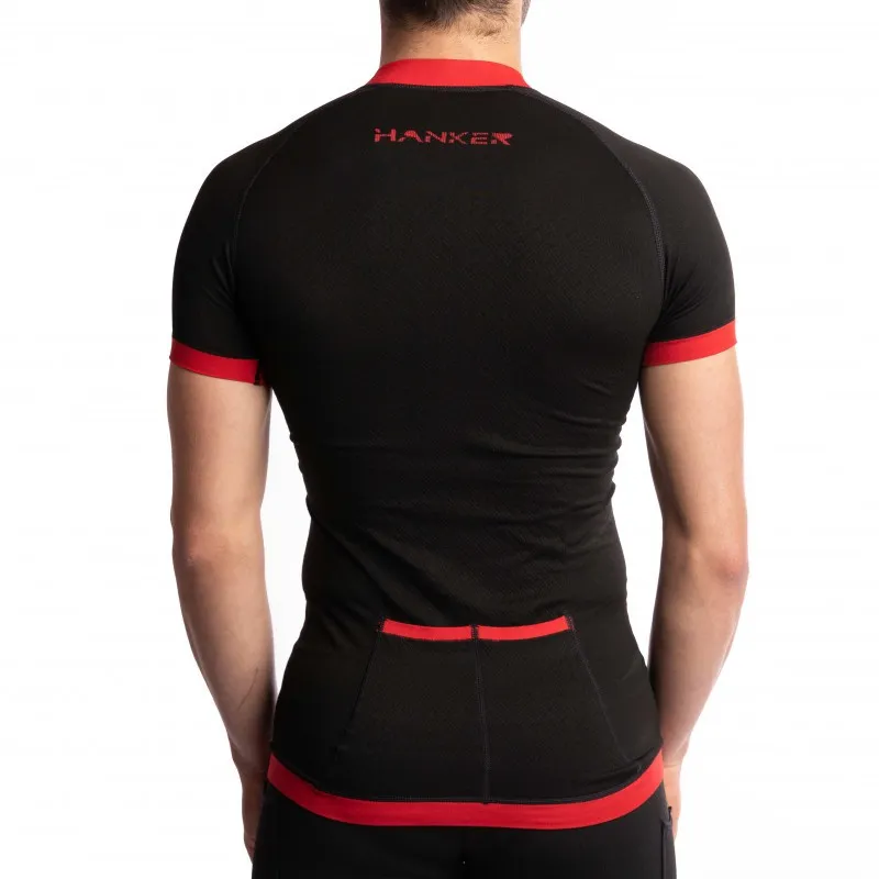 HANKER MAILLOT RIBO NEGROROJO