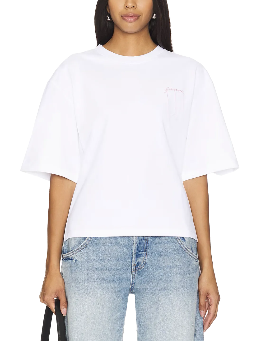 Heavy Cotton Drop Shoulder Waisted Tee
